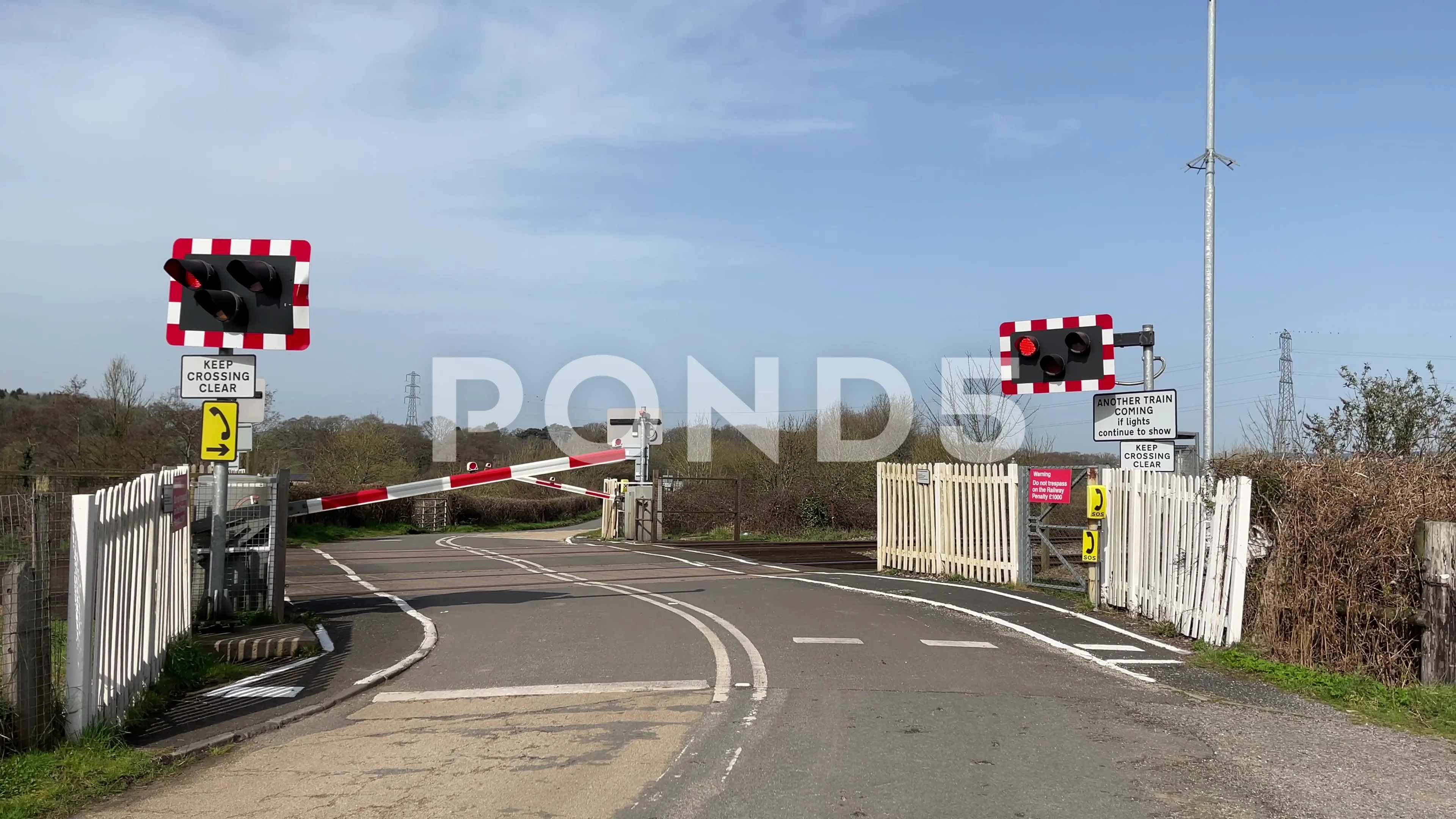 Level Crossing Gates Stock Video Footage Royalty Free Level Crossing Gates Videos Pond5