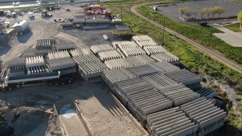 Barriers staging area reveal 스톡 동영상 273239633