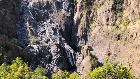 Barron falls in Australia in the spring Stock Footage 98811838