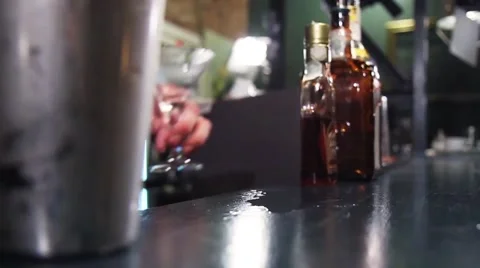 Barrtender Making a Cocktail With Shaker 動画素材 47751221
