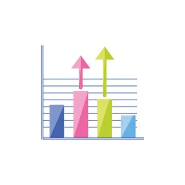 Bars and arrows infographics Stock Illustration
