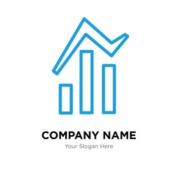 Bars and data analytics company logo design template Stock Illustration