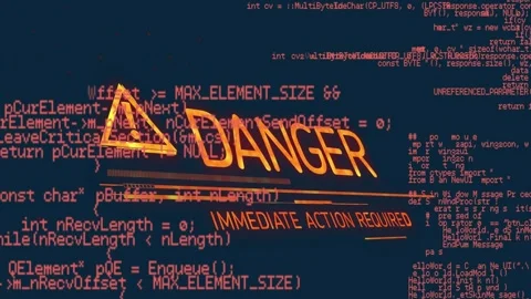 With bars appearing and code drifting warning icon emerging flashing DPT Stock Footage 318194514