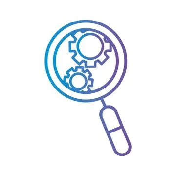 Bars chart with decrease arrow gradient style icon vector design Stock Illustration