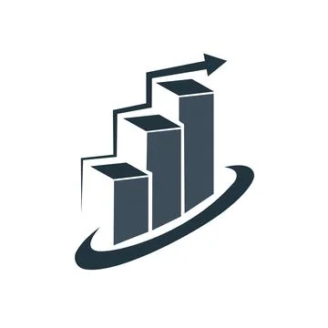 Bars chart isometric line style icon vector design Free Vector Stock Illustration