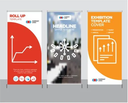 Bars chart page, Data analytics circular, Triangular pyramid roll up Stock Illustration