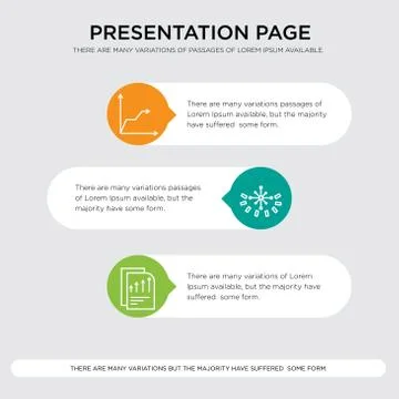 Bars chart page, Data analytics circular, Triangular pyramid presentation Illustrazione stock