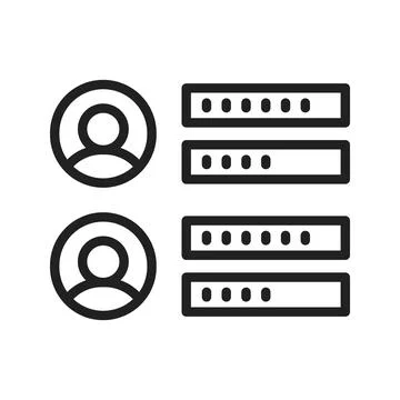 Bars icon vector image. Stock-Illustration