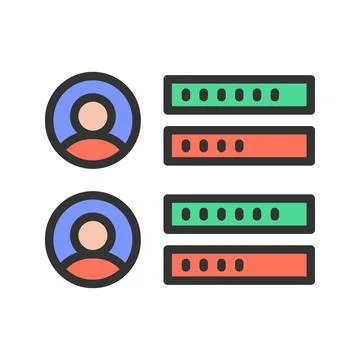 Bars icon vector image. Illustrazione stock