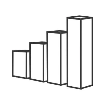 Bars infographic data design Stock Illustration