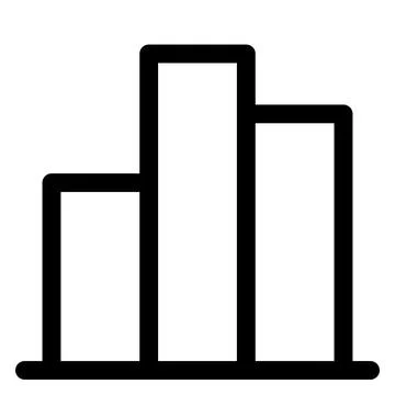 Bars line icon vector illustration isolated on white background 스톡 일러스트