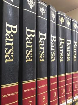 Barsa was an encyclopedia created in Brazil Stock Photos