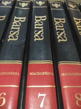 Barsa was an encyclopedia created in Brazil Stock Photos