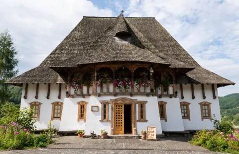 Barsana Monastery Maramures Romania Stock Photos