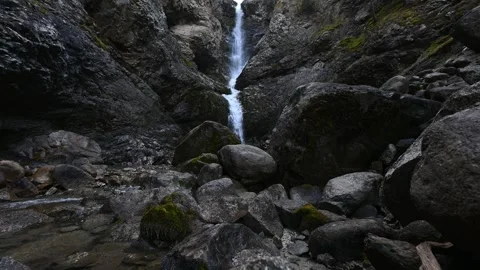 Barskoon waterfall in Kyrgyzstan Видео 251631835