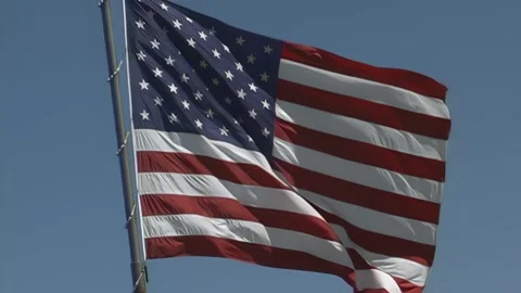 Barstow-Flag003-HD Stock Footage 306029383