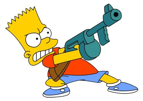 Bart The Simpsons illustration cartoon Stock Illustration