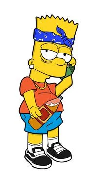 Bart The Simpsons illustration cartoon Stock Illustration