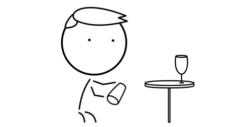 Bartender at the bar Stock Footage 295882089