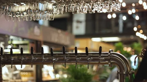 Bartender cleaning and prepping bar Stock Footage 109129491