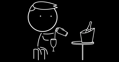 Bartender with a cocktail at a bar 動画素材 295879444