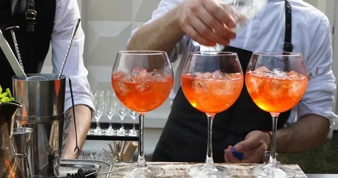 The Bartender Cooking A Cocktail Stock Footage 111789438