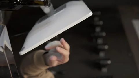 The bartender counts the amount of beer bought. Beer store, tasting. Concept for Stock Footage 278100096