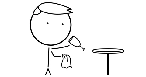 Bartender with a glass 動画素材 295879056