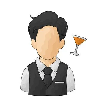 Bartender illustration Stock Illustration