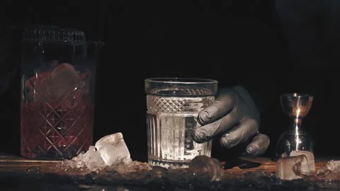 Bartender make a cocktail at bar Stock Footage 118992820