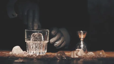 Bartender make a cocktail at bar Stock Footage 118993484