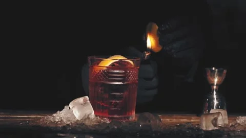 Bartender make a cocktail at bar Stock Footage 118993575