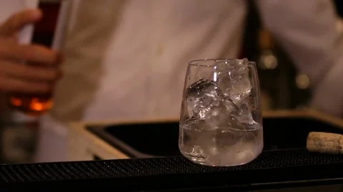 The Bartender Makes a Cocktail 02 Stock Footage 86246872