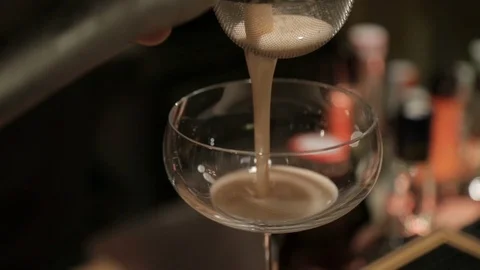 The Bartender Makes a Cocktail 06 Stock Footage 87066125
