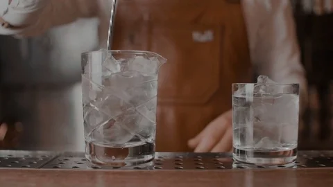 The bartender makes a cocktail Stock Footage 78356869