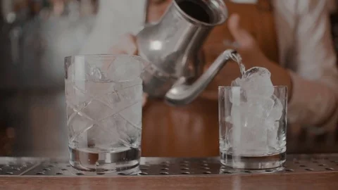 The bartender makes a cocktail Stock Footage 78357345