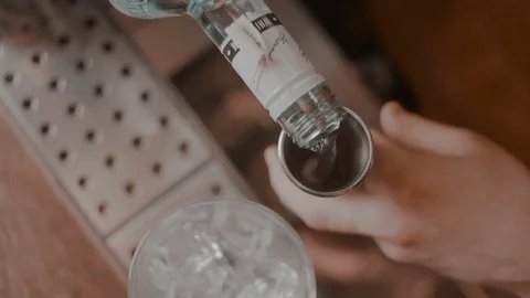 The bartender makes a cocktail Stock Footage 78358377