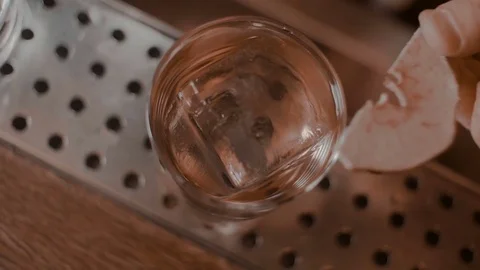 The bartender makes a cocktail Stock Footage 78360846
