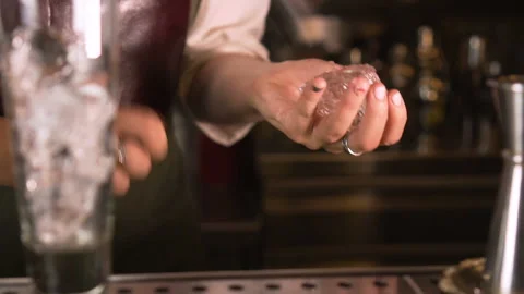 The Bartender Makes a Cocktail Stock Footage 91667452