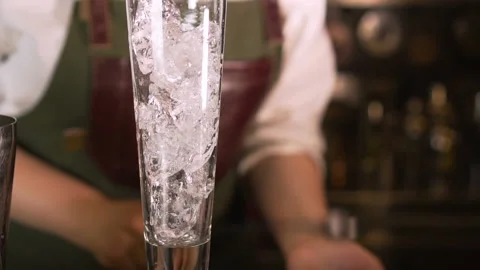 The Bartender Makes a Cocktail Stock Footage 91667524