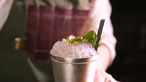 The Bartender Makes a Cocktail Stock Footage 91668752