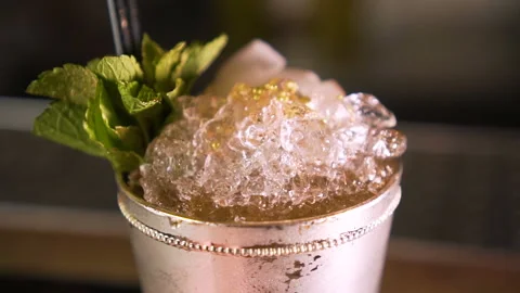 The Bartender Makes a Cocktail Stock Footage 91668792