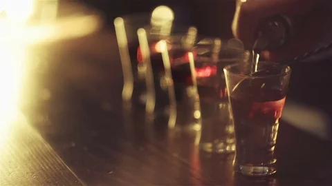 Bartender Makes a Cocktails Stock Footage 71801665