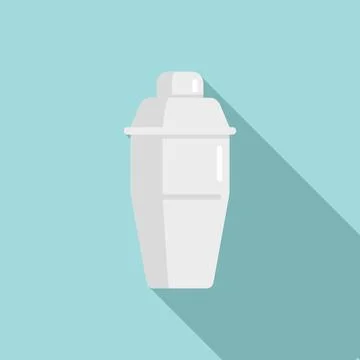 Bartender mixer icon, flat style Stock Illustration