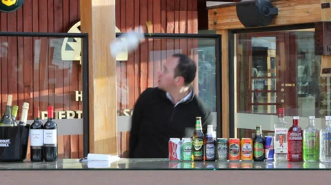 Bartender movements Stock Footage 34343012