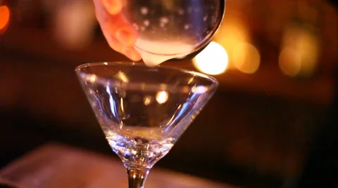 Bartender pouring Cocktail Stock Footage 42125156