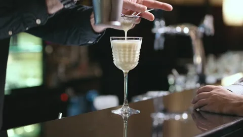 Bartender Pouring Cocktail Stock Footage 318345730