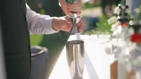 Bartender Pouring Drink Stock Footage 309227000