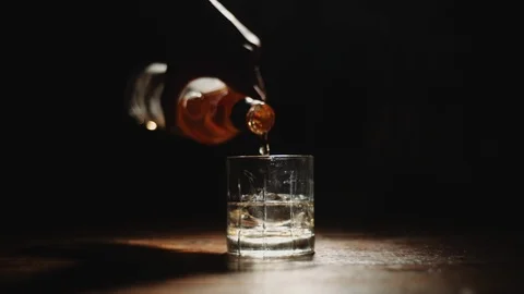 Bartender Pouring Drink into Glass Stock Footage 88601151