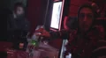 Bartender pouring drink at party, dancing, having fun HD Footage